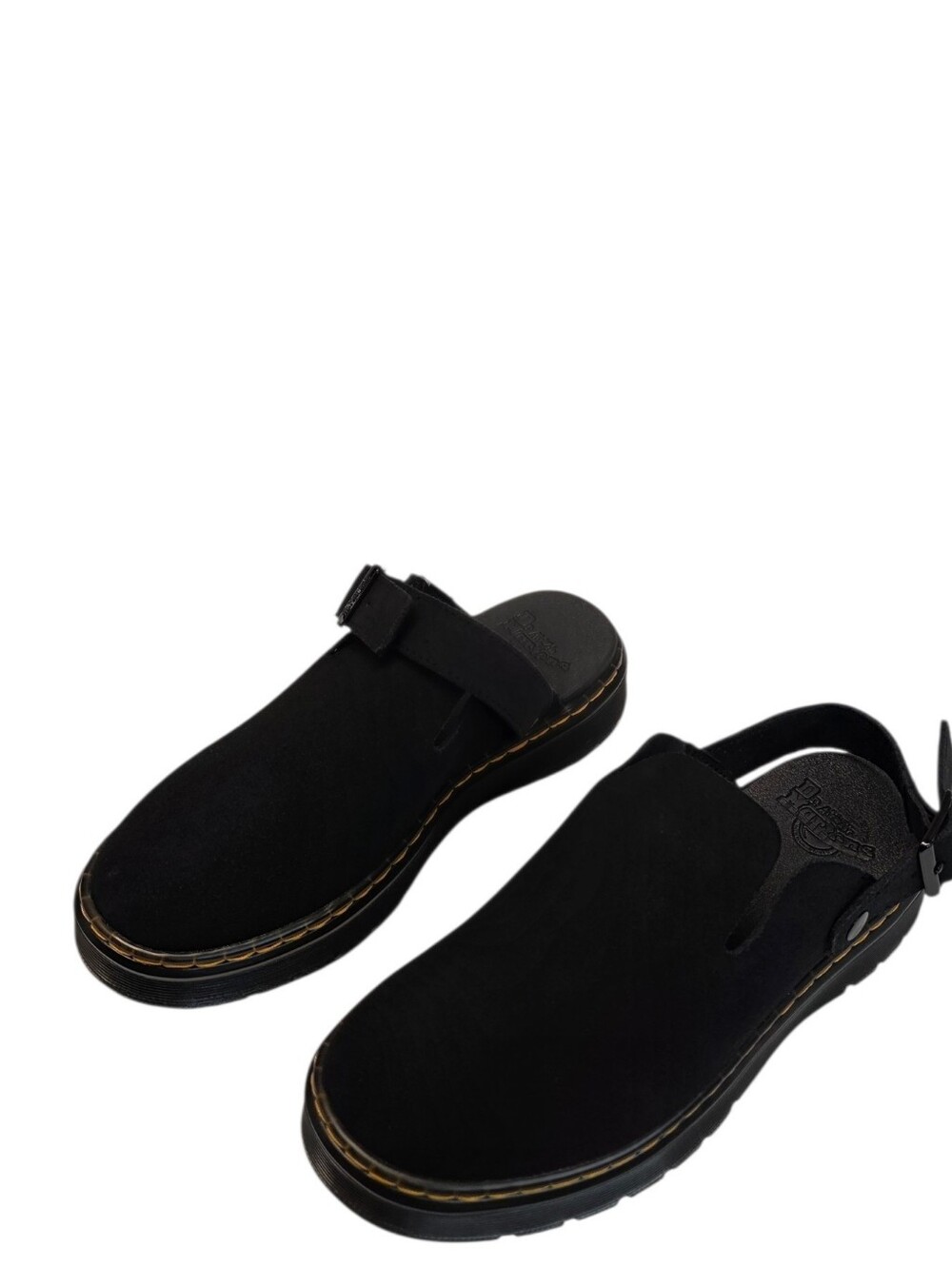 New Dr. Marten Carlson Suede Slingback Mules Black Women's Size 8 & 9 - Picture 6 of 12